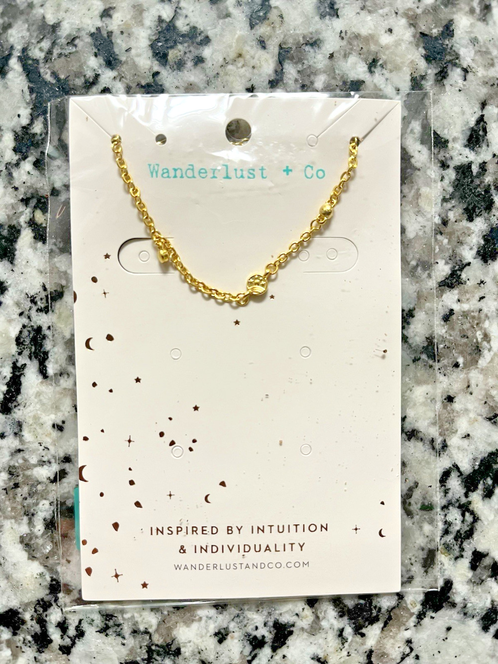 Women's Wonderlust & Co Intuition and Individuality Gold Plated Necklace